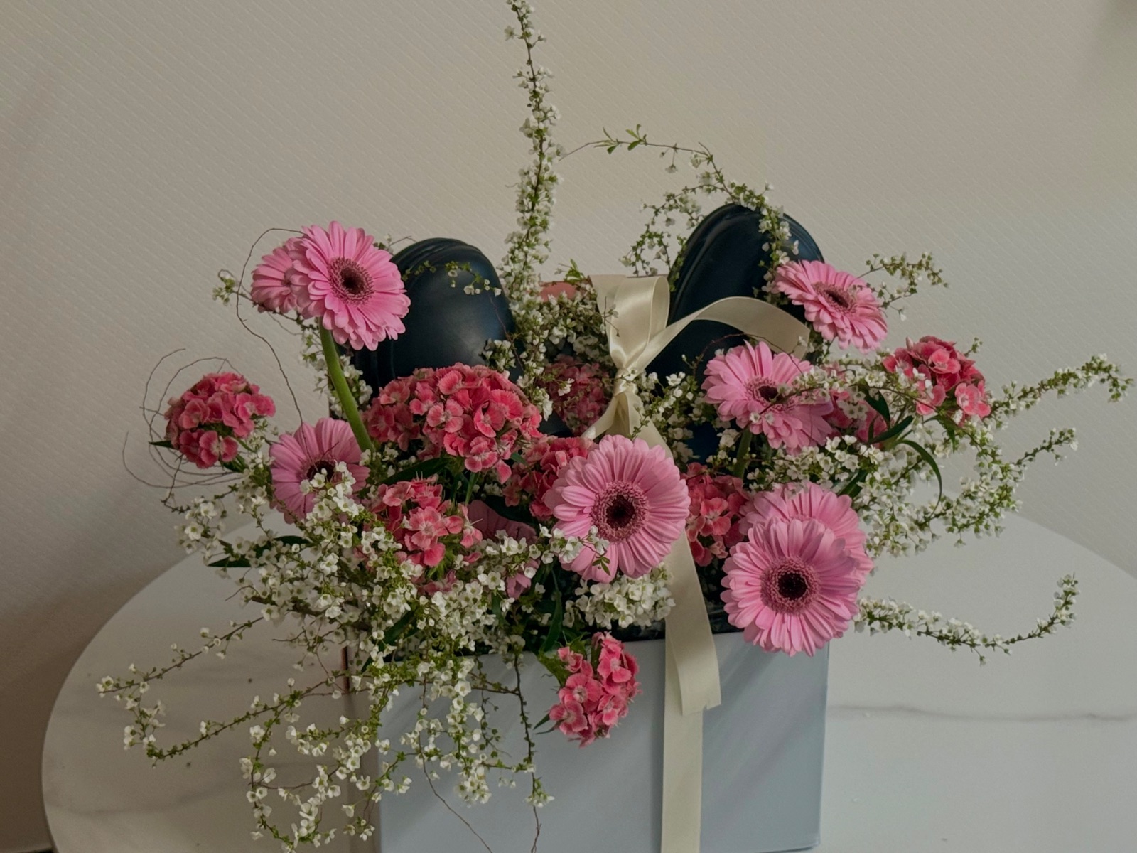 산밑에 백합 작업 사진